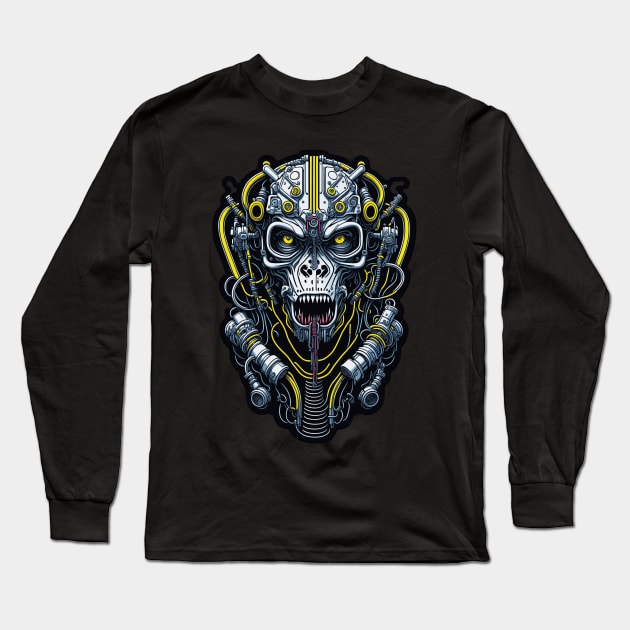Techno Apes S03 D15 Long Sleeve T-Shirt by Houerd